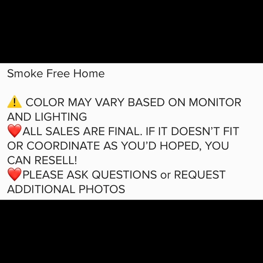 clothes, jewelry, shoes, etc